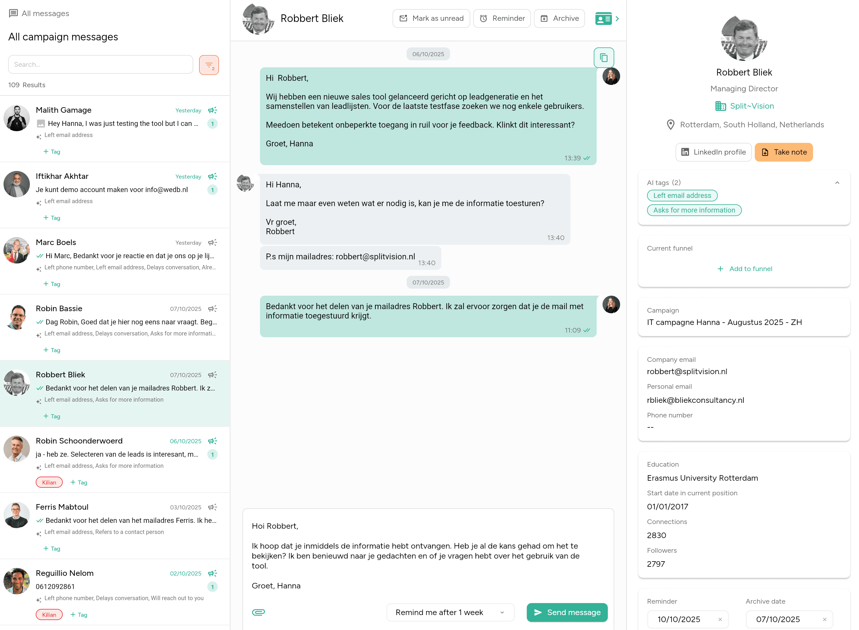CRM & Inbox