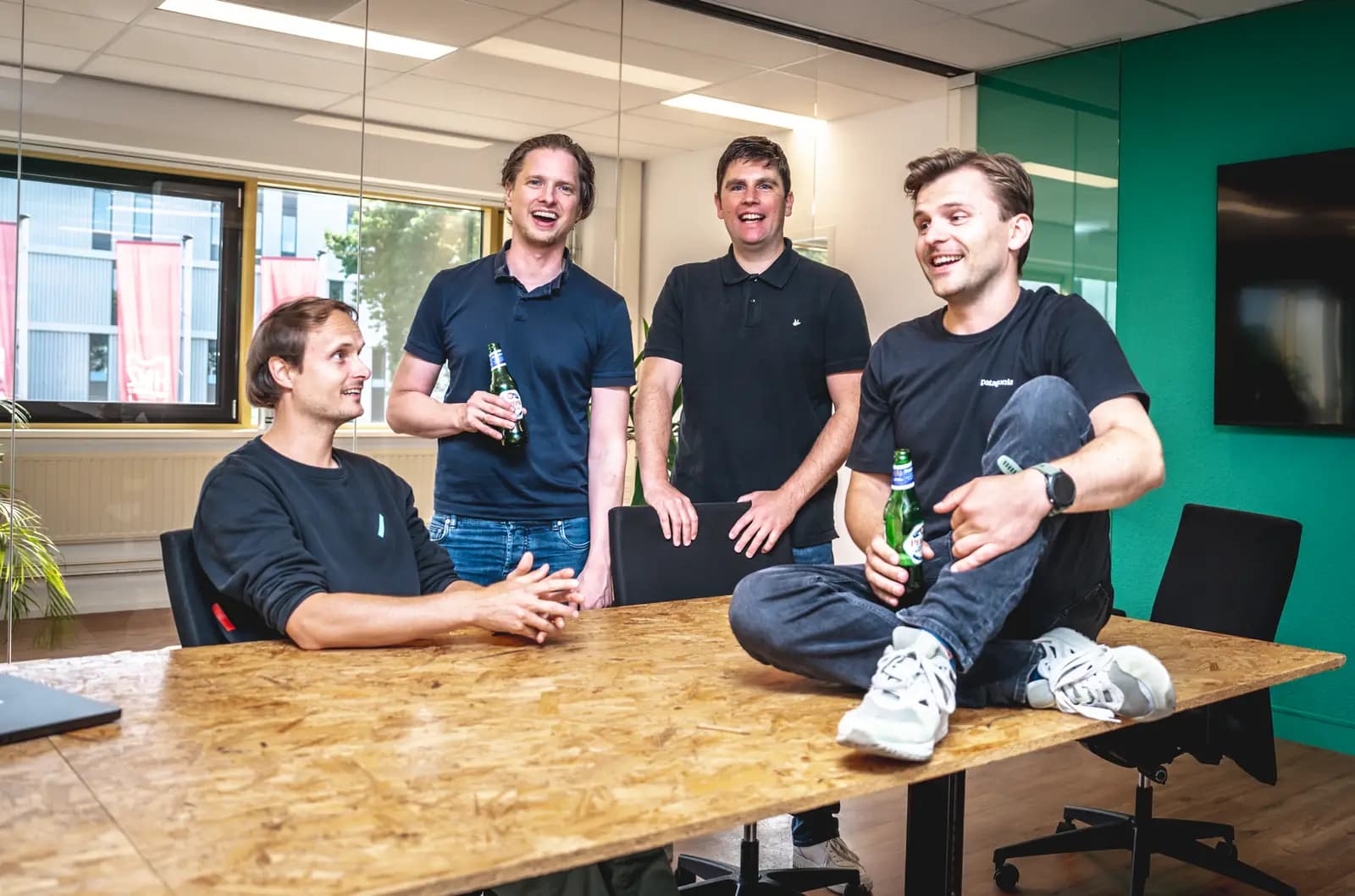 Het Linqed team na afloop van het event